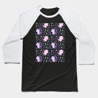 Cute Uni Pattern Baseball T-Shirt